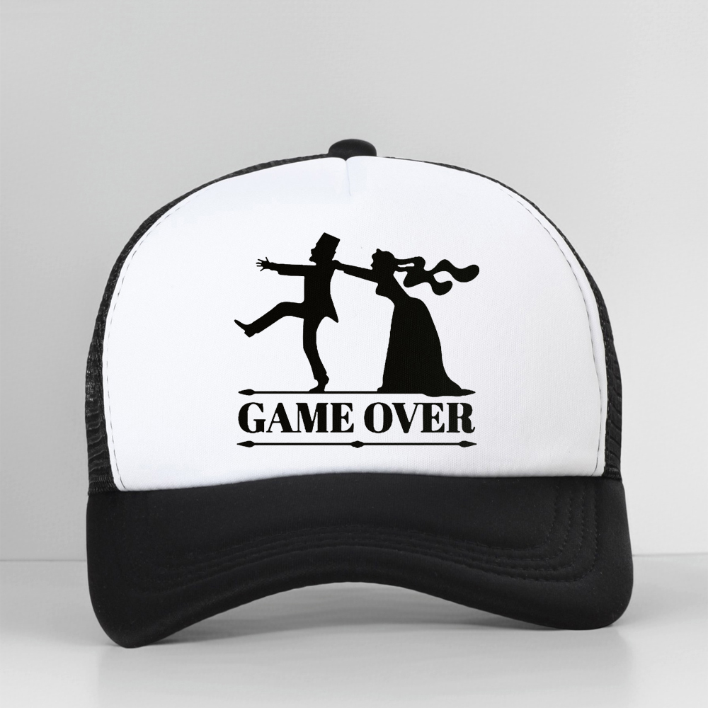 Game Over Bride Groom Bachelor - Trucker Cap Mesh 评论和价格