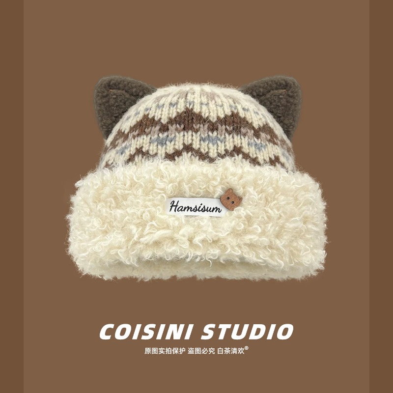 Women‘s Beanie Hat with Cute C - Beanie Cuffed Knit 评论和价格
