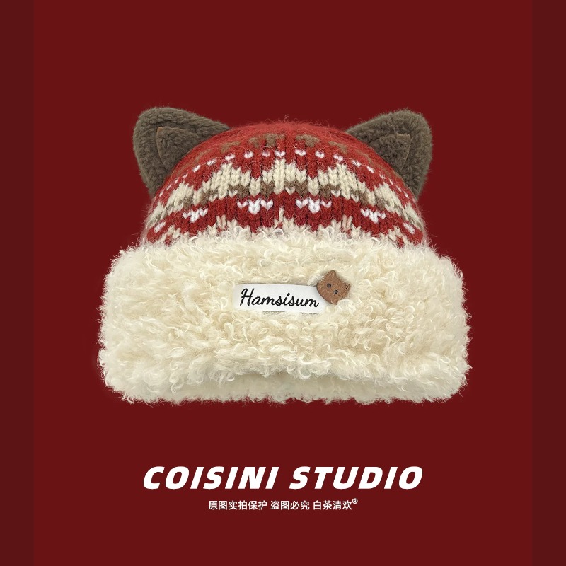 Women‘s Beanie Hat with Cute C - Beanie Cuffed Knit 评论和价格
