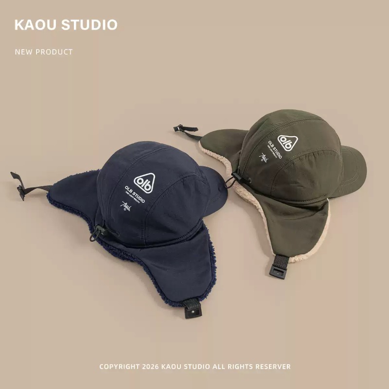 Winter Warm Bomber Hats Unisex - Corduroy Cap 5 Panel 评论和价格